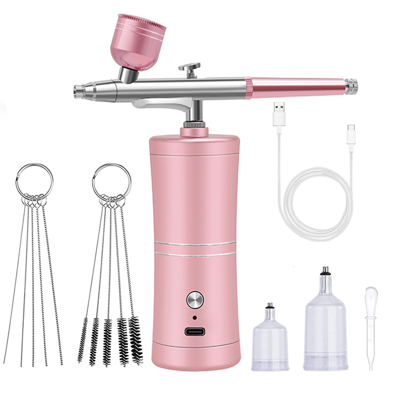 Airbrush Kit With Mini Compressor - البخاخة لطلاء الأظافر، فرشاة هوائية محمولة