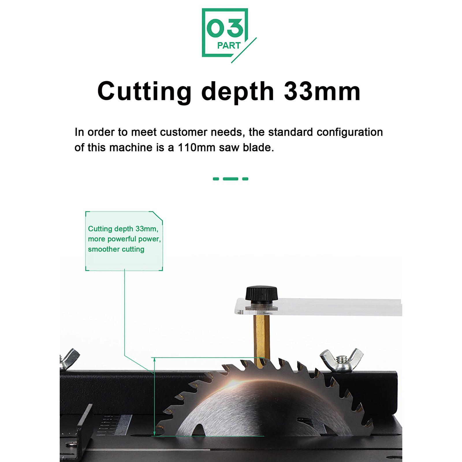 Mini Table Saw For Woodworking - منشار طاولة دائري صغير مدمج 4