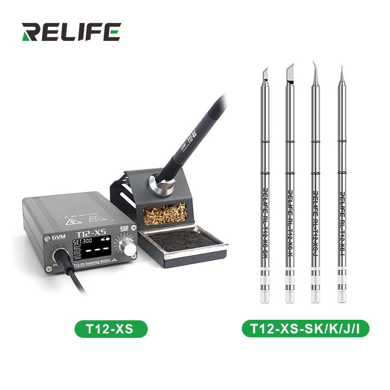 Digital Soldering Station T12 - GVM T12-XS شاشة ديجيتال محطة لحام
