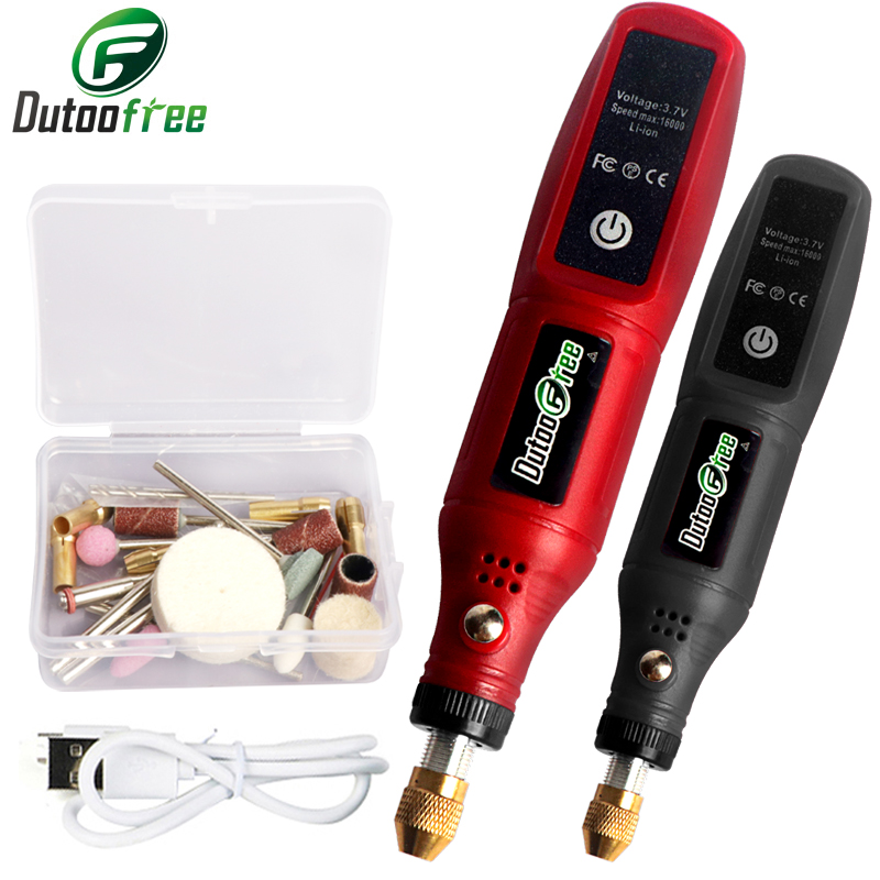 Cordless Rotary Tool Kit Accessories - USB اللاسلكي مجموعة أدوات دوارة النجارة