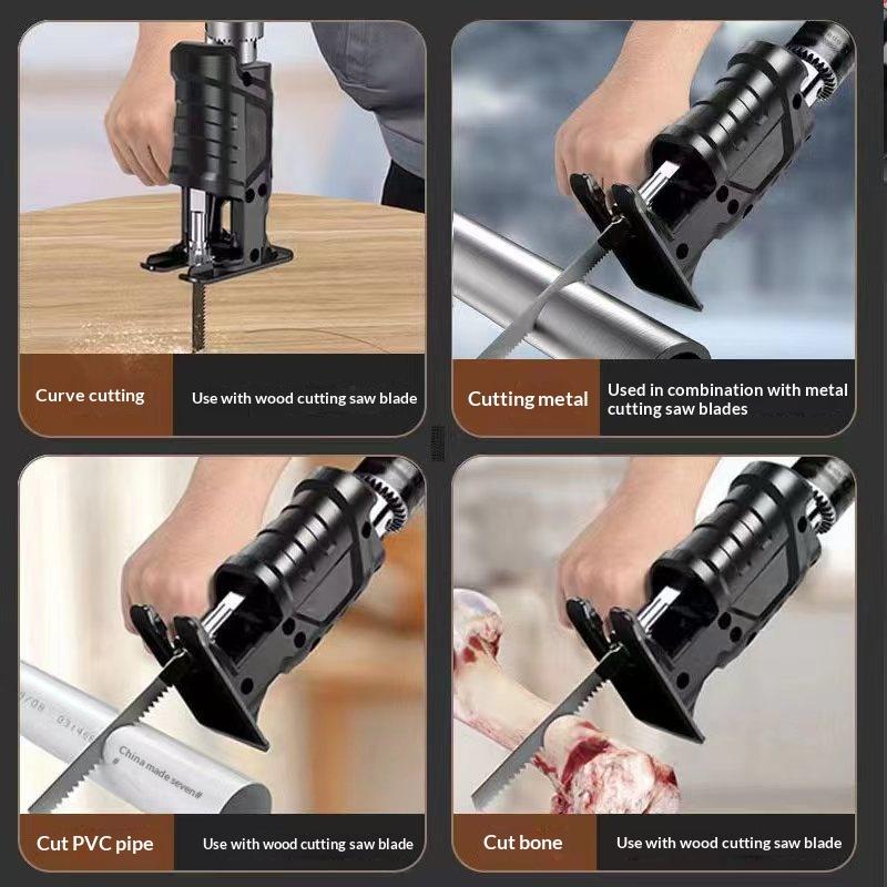 ♥ محول من المثقاب الكهربائي إل - مراجعة Reciprocating Saw Attachment Drill وسعره