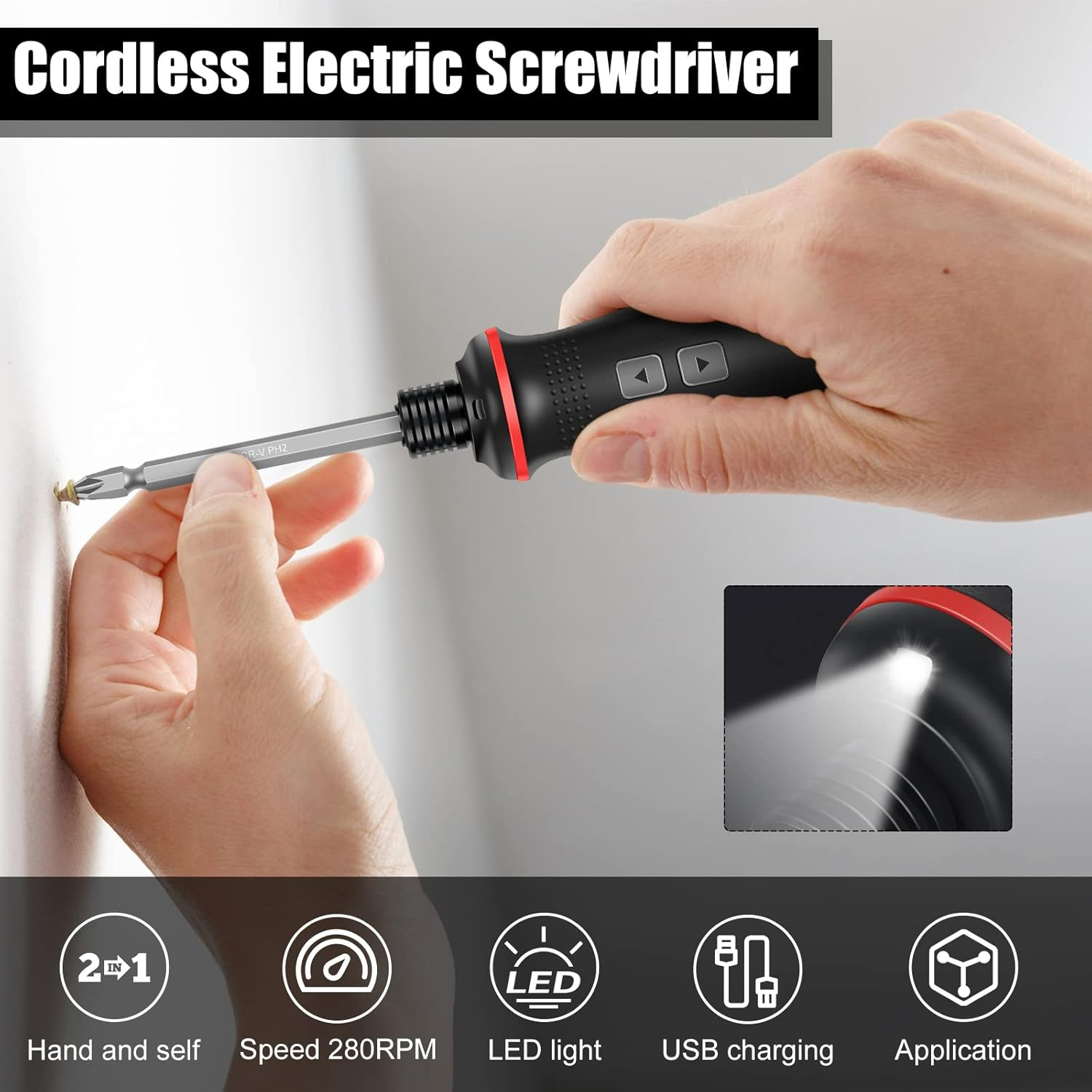 مفك براغي كهربائي لاسلكي قابل  - مراجعة Electric Screwdriver Rechargeable Usb وسعره