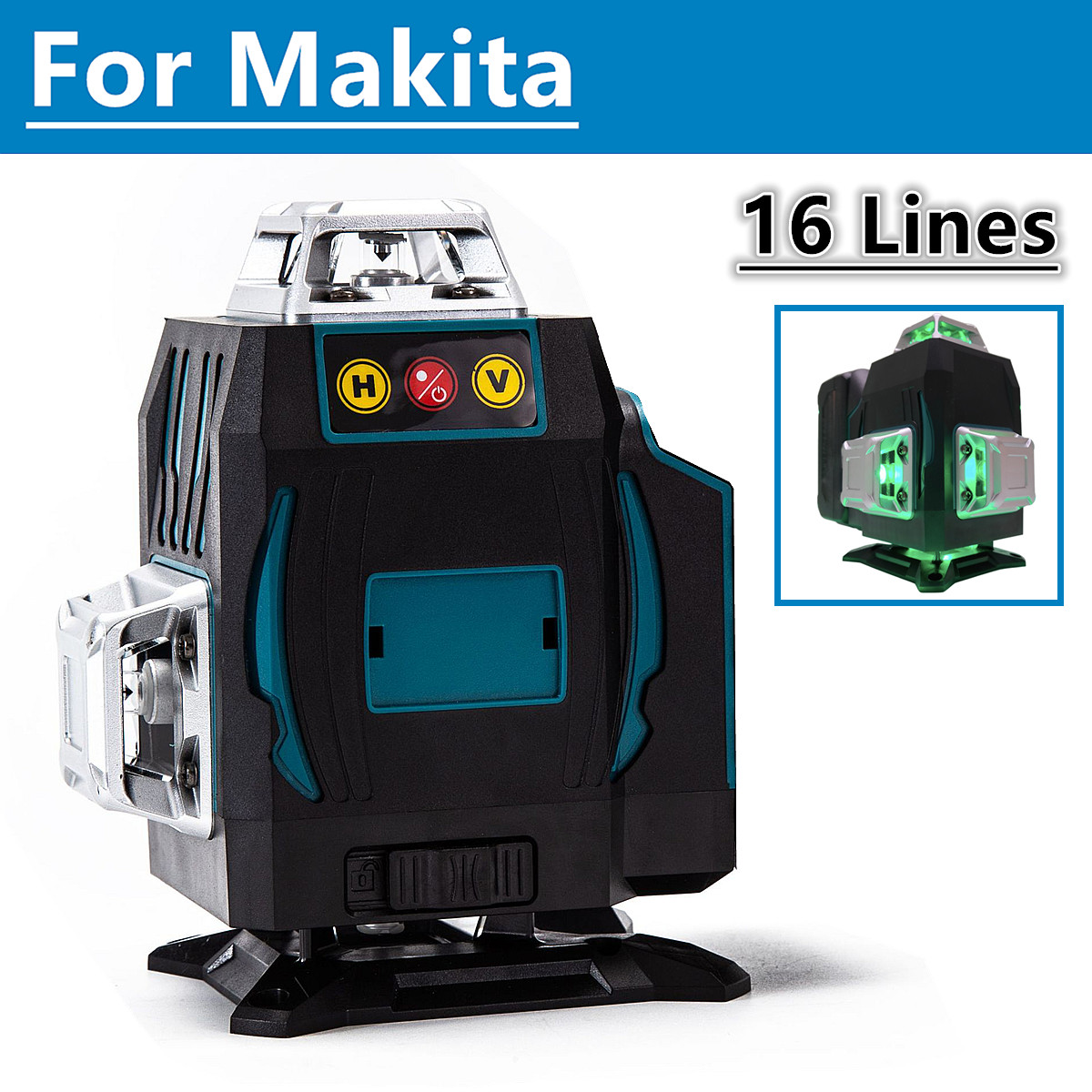 لماكيتا بطارية 18 فولت 16 خطوط - مراجعة Laser Level 16 Lines 4D Green وسعره