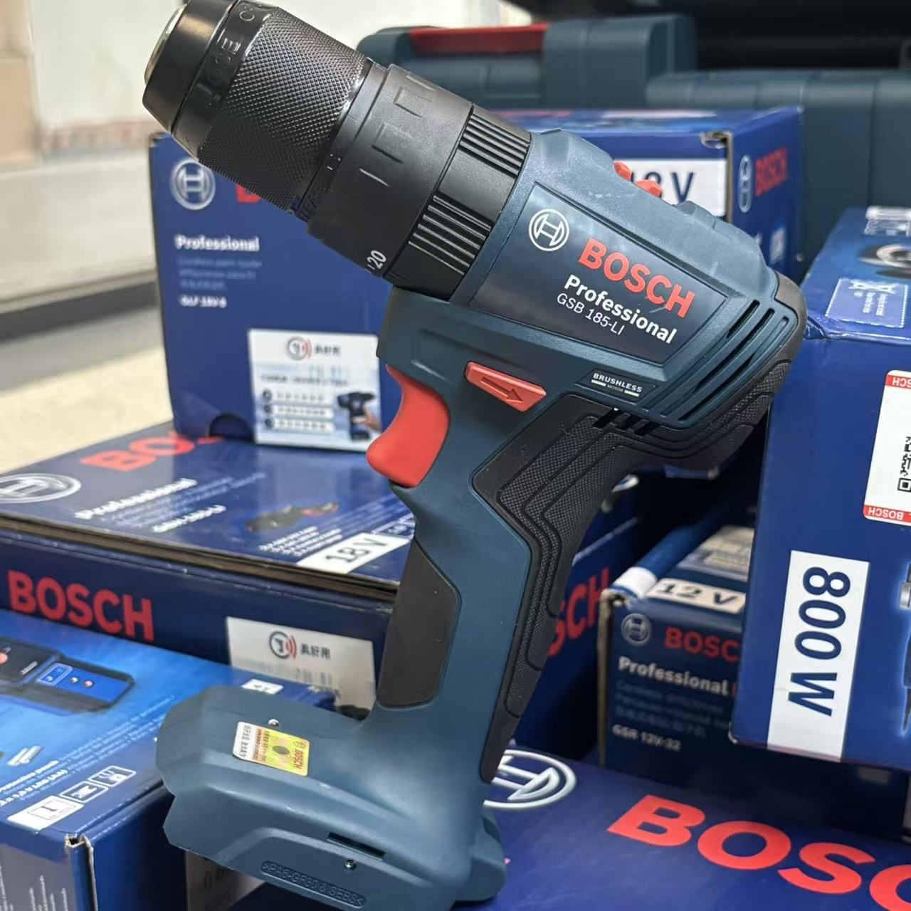 بوش GSB 185-LI مثقاب تأثيري لا - مراجعة Brushless Cordless Electric Drill 18V وسعره