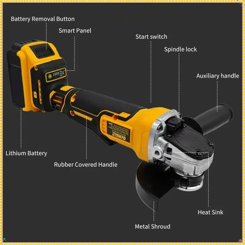 ديوالت DCG406، جلاخة زاوية لاس - مراجعة Brushless Angle Grinder Battery Powered وسعره