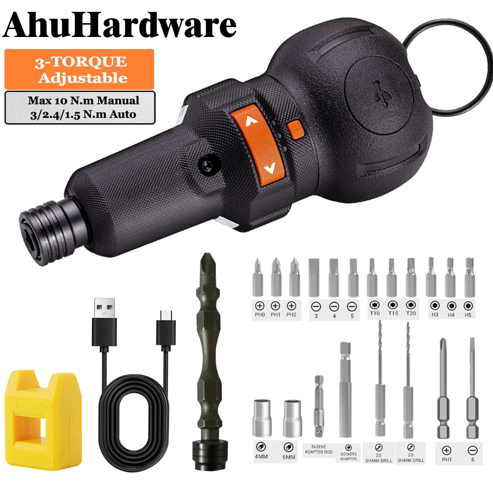 مفك كهربائي لاسلكي قابل لإعادة - مراجعة Electric Screwdriver Rechargeable Usb وسعره