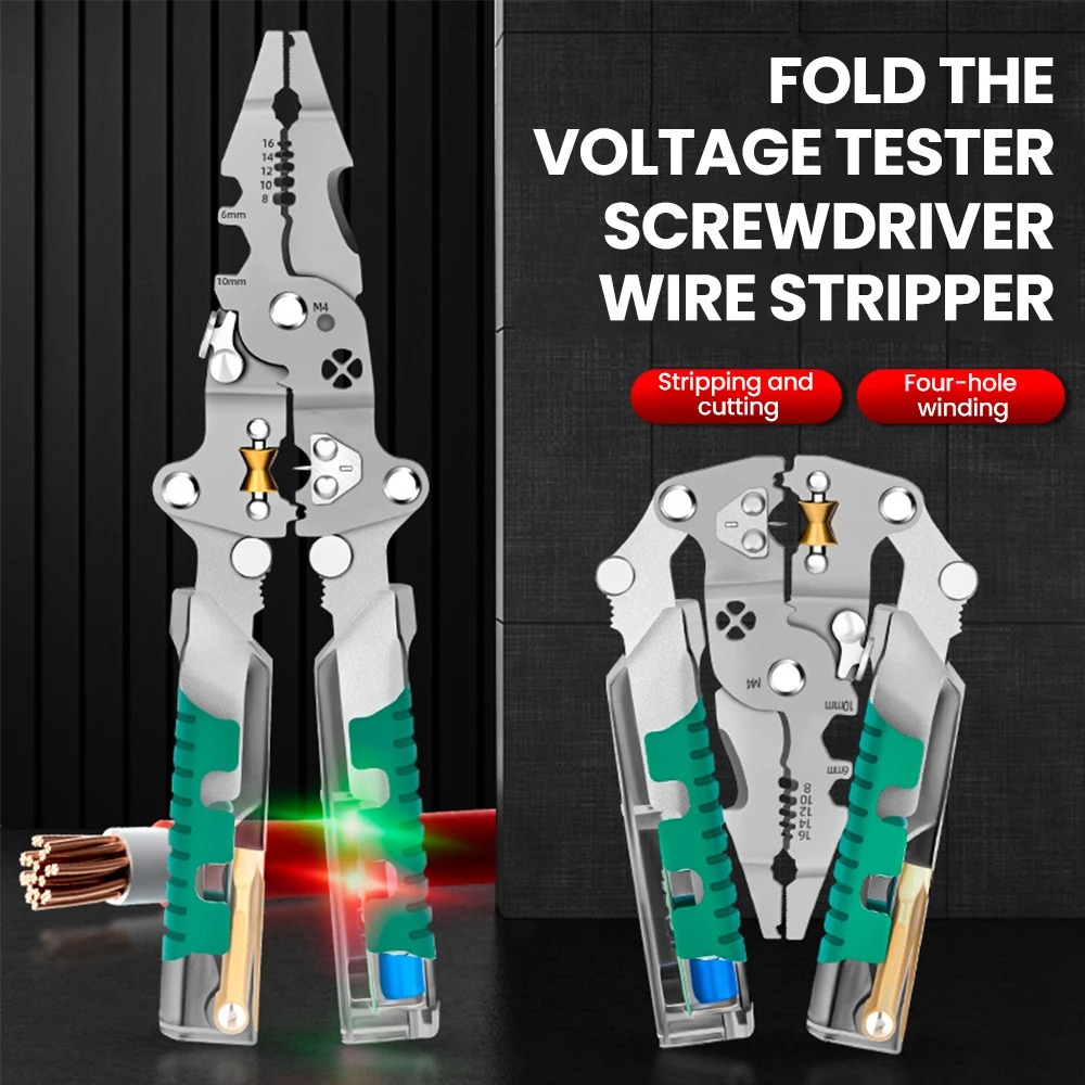 Fususbe سلك تجريد كماشة اختبار - مراجعة Automatic Wire Stripper Cutter وسعره
