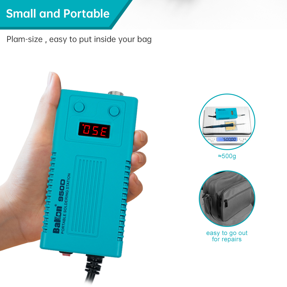 محطة لحام باكون BK950D مع ضبط  - مراجعة Digital Soldering Station T12 وسعره
