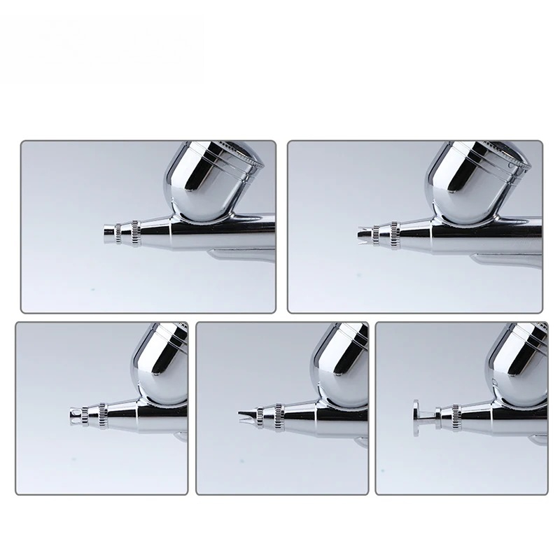 البخاخة فوهة إبرة غطاء الملحقا - مراجعة Airbrush Kit With Mini Compressor وسعره