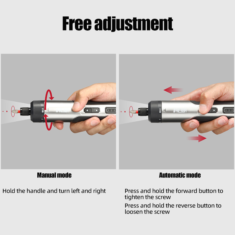 مفك براغي كهربائي لاسلكي مع مج - مراجعة Electric Screwdriver Rechargeable Usb وسعره