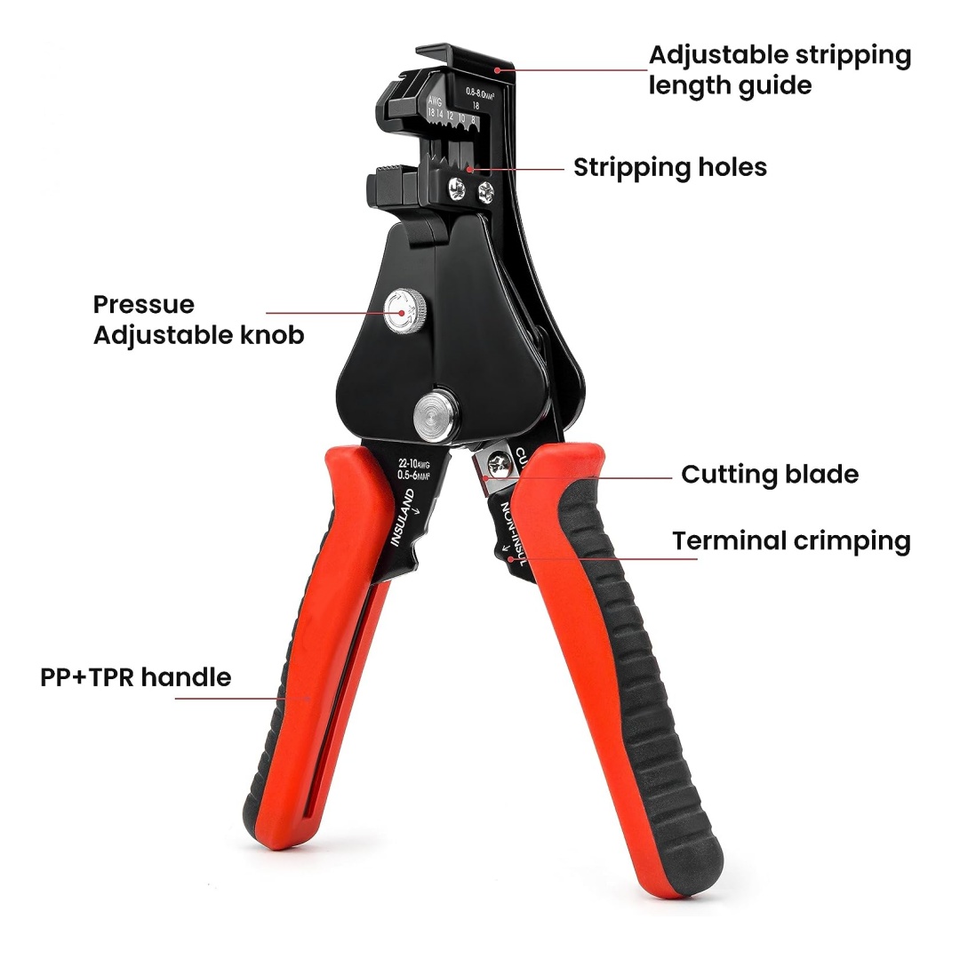 التلقائي سلك متجرد ، قطع الأسل - مراجعة Automatic Wire Stripper Cutter وسعره