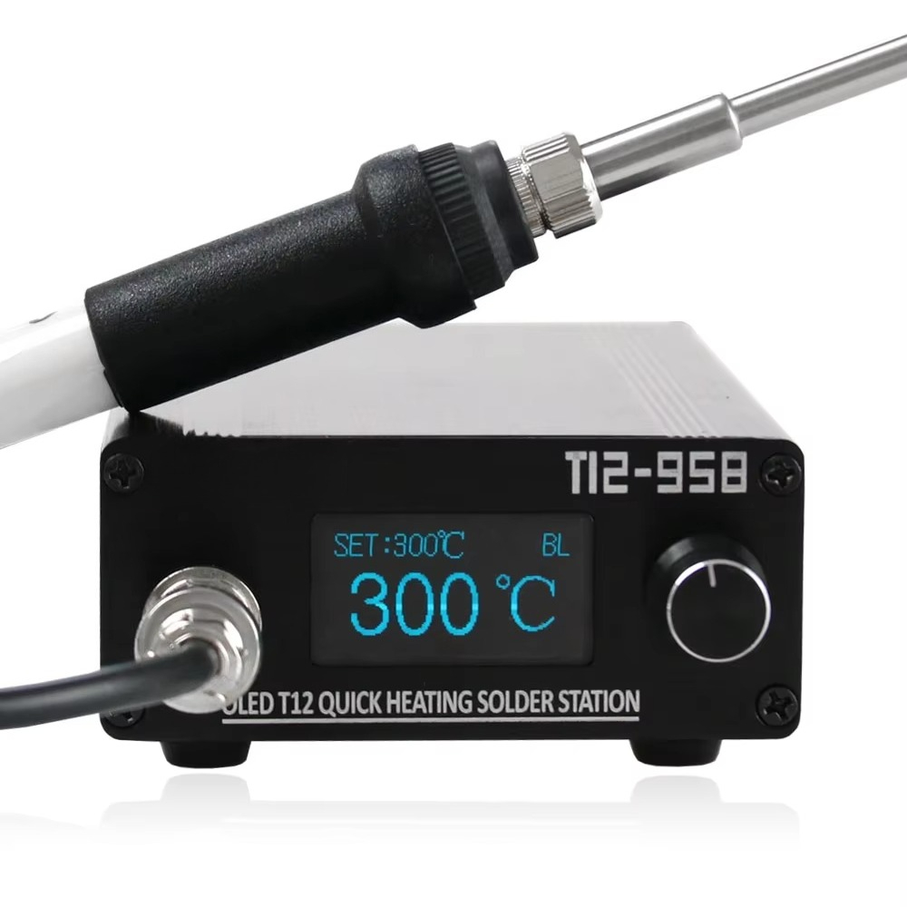 محطة لحام STM32 V3.1s T12-958، - مراجعة Digital Soldering Station T12 وسعره