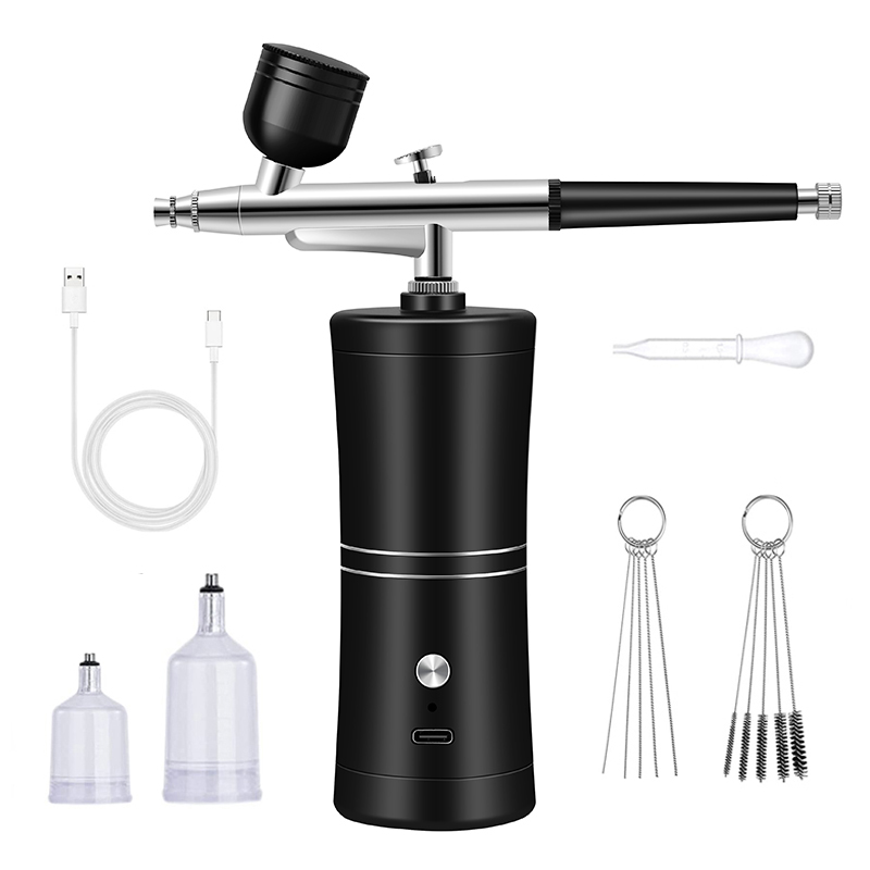البخاخة لطلاء الأظافر، فرشاة ه - مراجعة Airbrush Kit With Mini Compressor وسعره