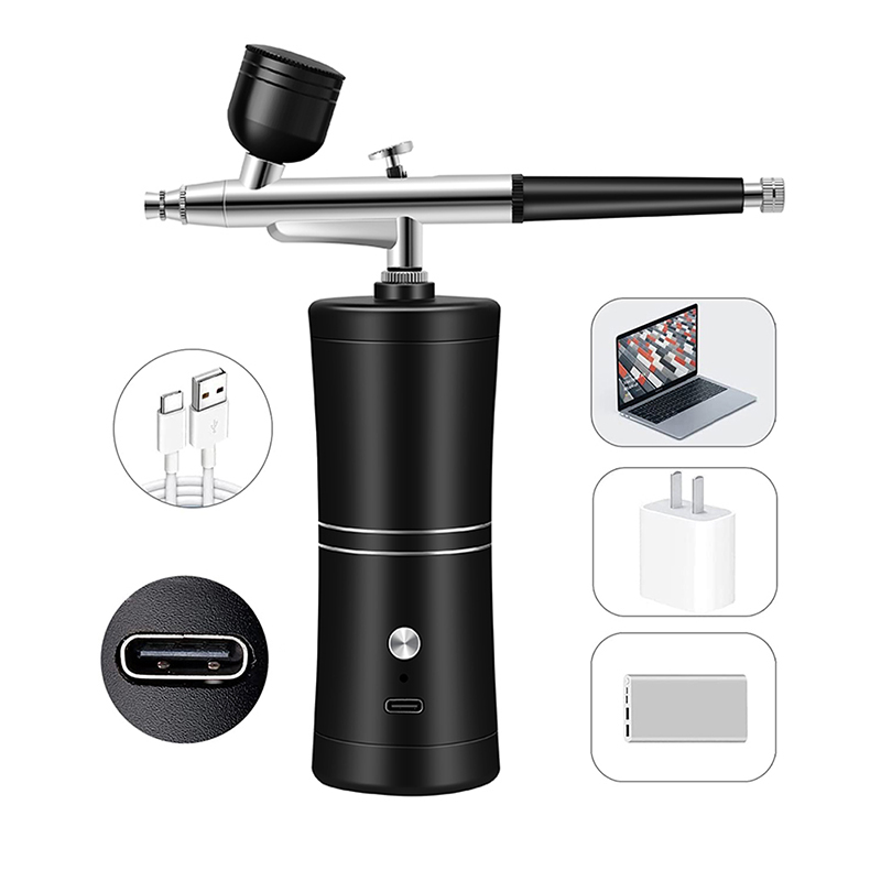 البخاخة لطلاء الأظافر، فرشاة ه - مراجعة Airbrush Kit With Mini Compressor وسعره