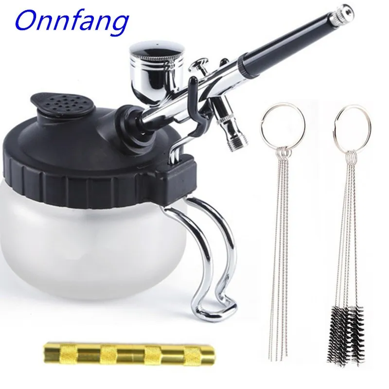 البخاخة تنظيف وعاء استقرار زجا - مراجعة Airbrush Kit With Mini Compressor وسعره