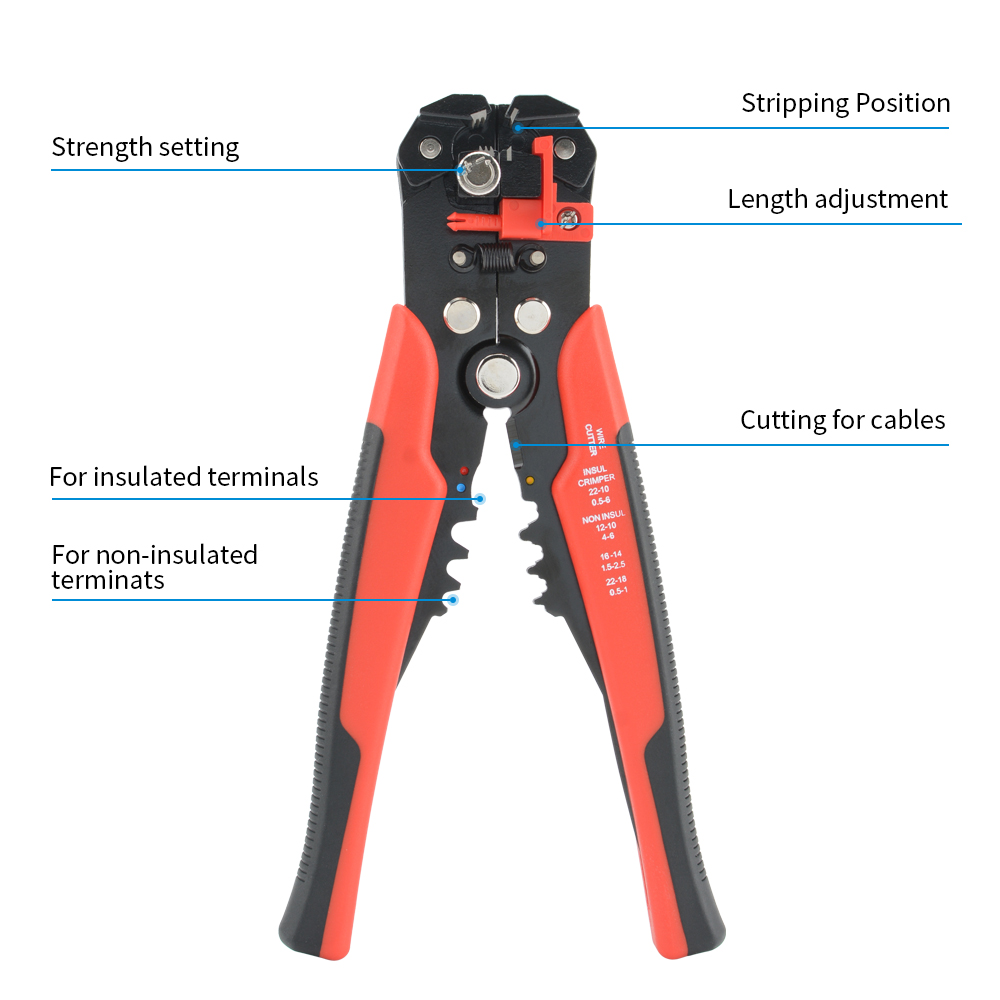 أداة تجريد الأسلاك متعددة الوظ - مراجعة Automatic Wire Stripper Cutter وسعره