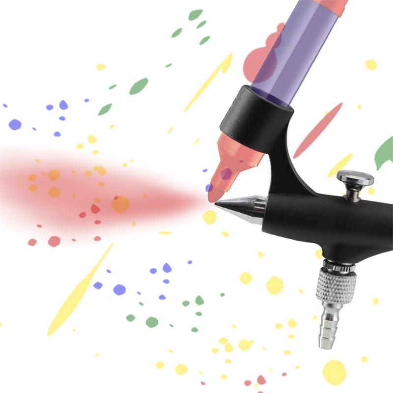 البخاخة الصغيرة لقلم تحديد خفي - مراجعة Airbrush Kit With Mini Compressor وسعره