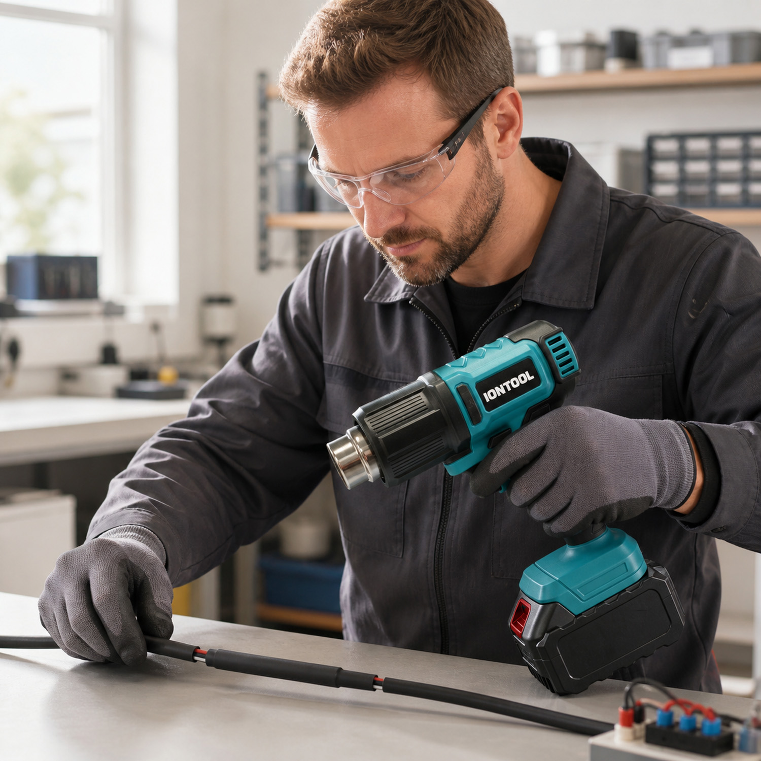 آيونتول 250/500 لتر في الدقيقة - مراجعة Cordless Heat Gun For Shrink Tubing وسعره