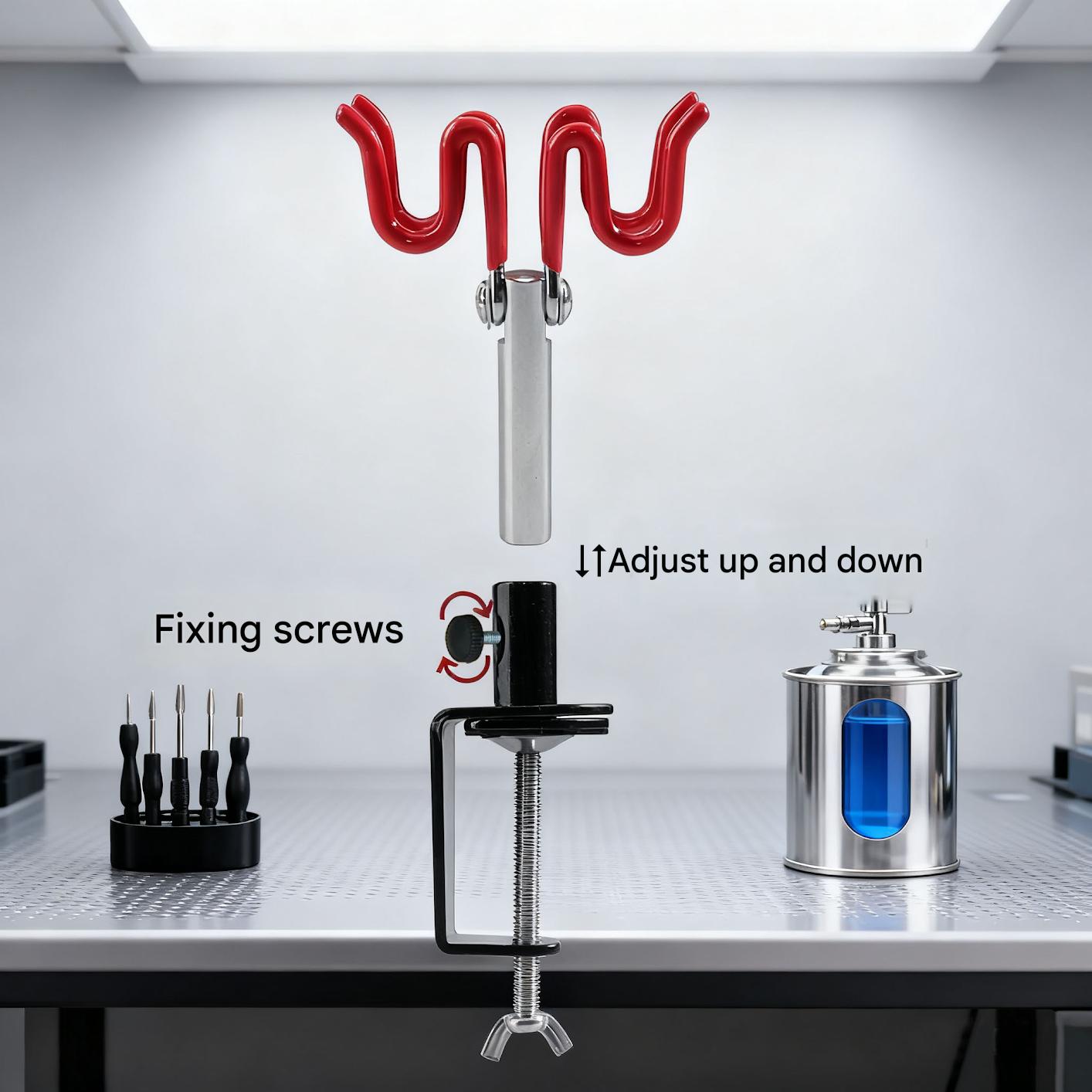 حامل فرشاة هوائية بنظام الجاذب - مراجعة Airbrush Kit With Mini Compressor وسعره