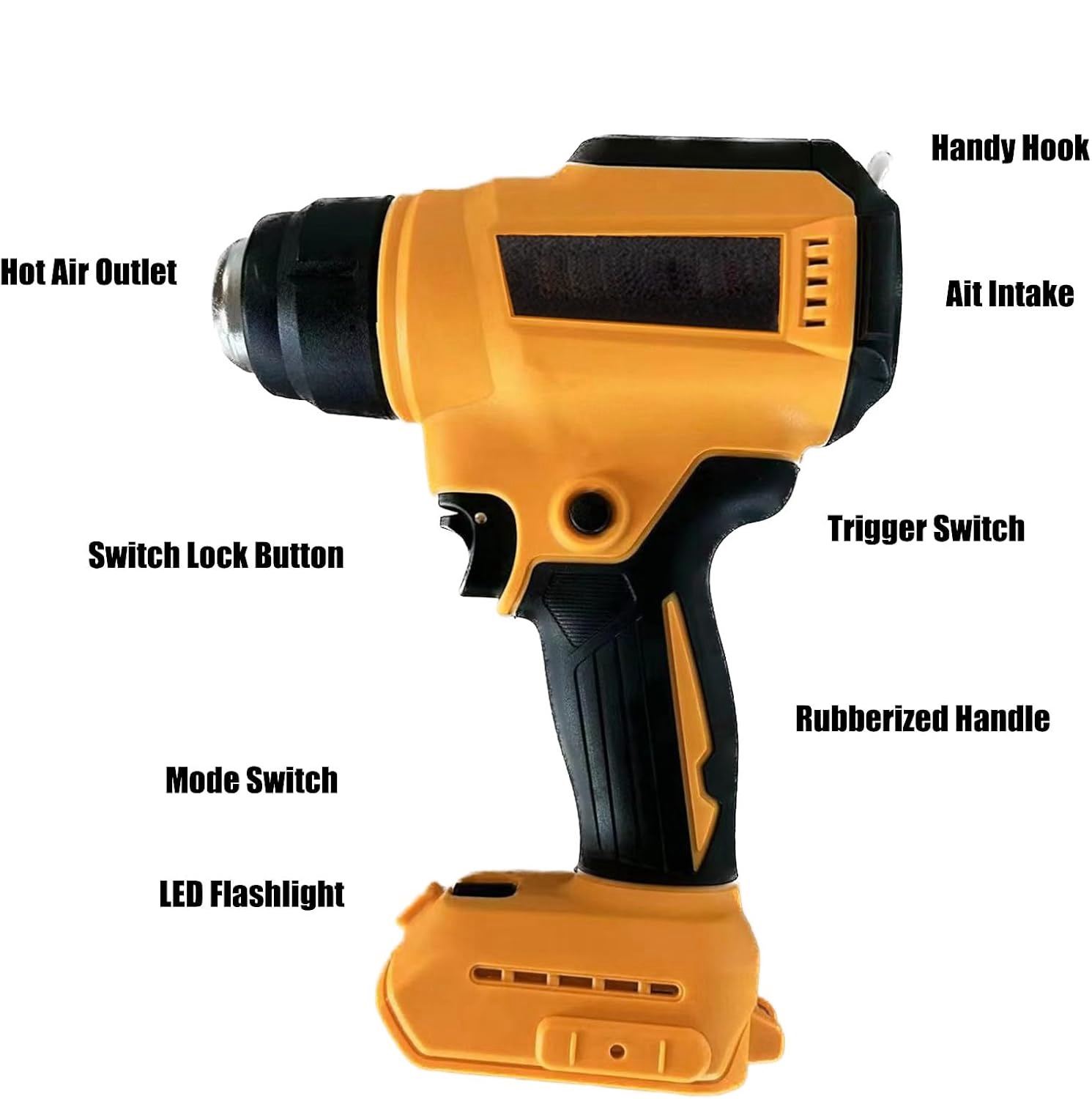 مسدس حراري لاسلكي لبطارية ديوا - مراجعة Cordless Heat Gun For Shrink Tubing وسعره