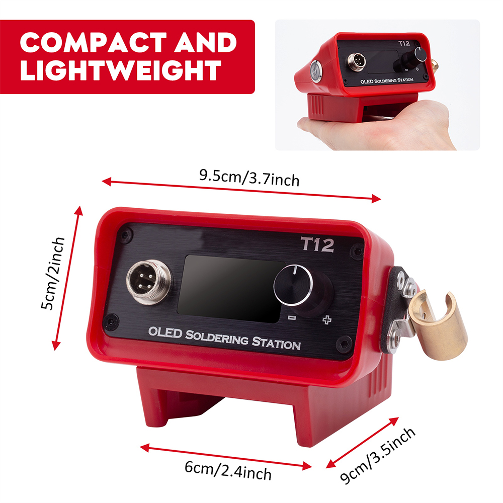 OLED T12 محطة لحام الحديد محطة - مراجعة Digital Soldering Station T12 وسعره
