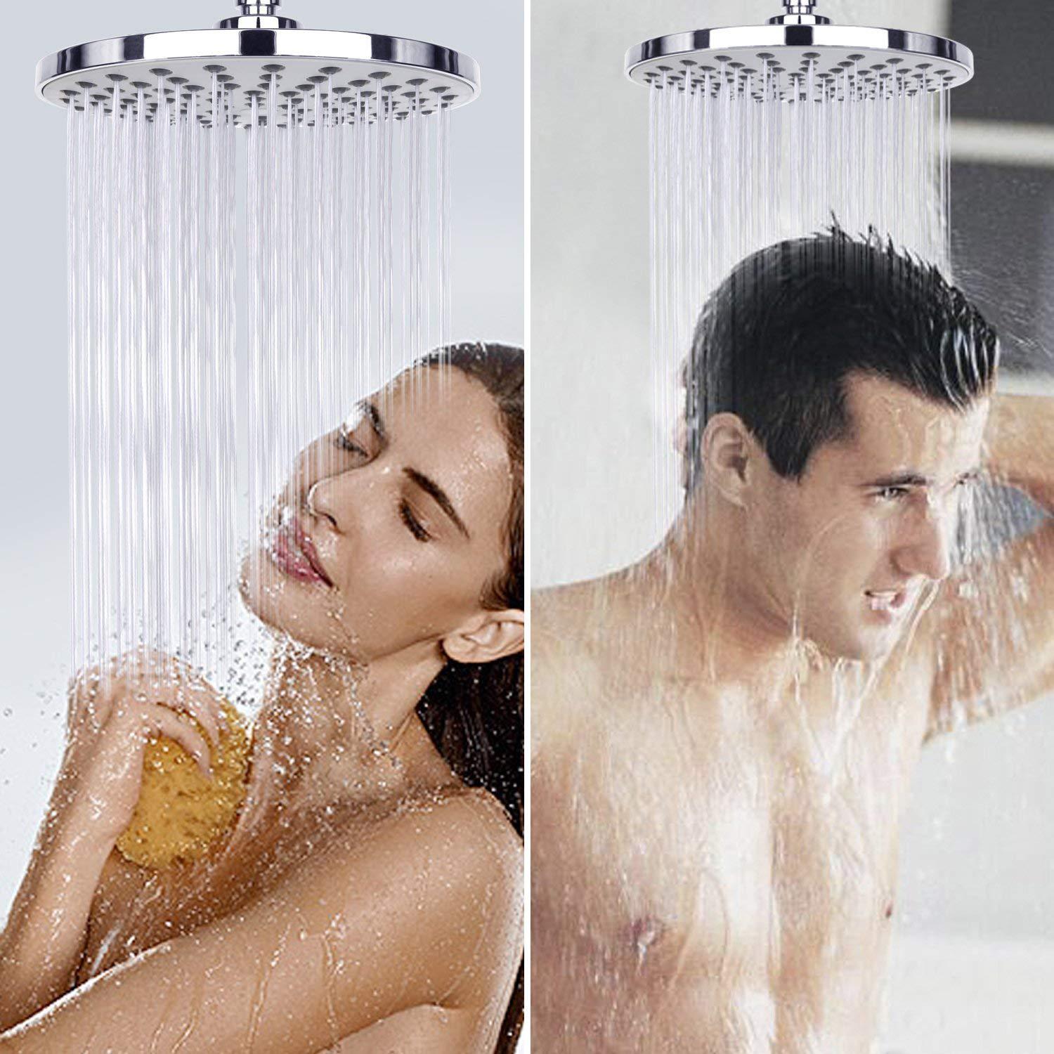 رأس دش مطري كبير مع لوحة واسعة - مراجعة Plumbing وسعره