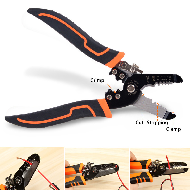 175 مللي متر تجريد العقص كماشة - مراجعة Automatic Wire Stripper Cutter وسعره