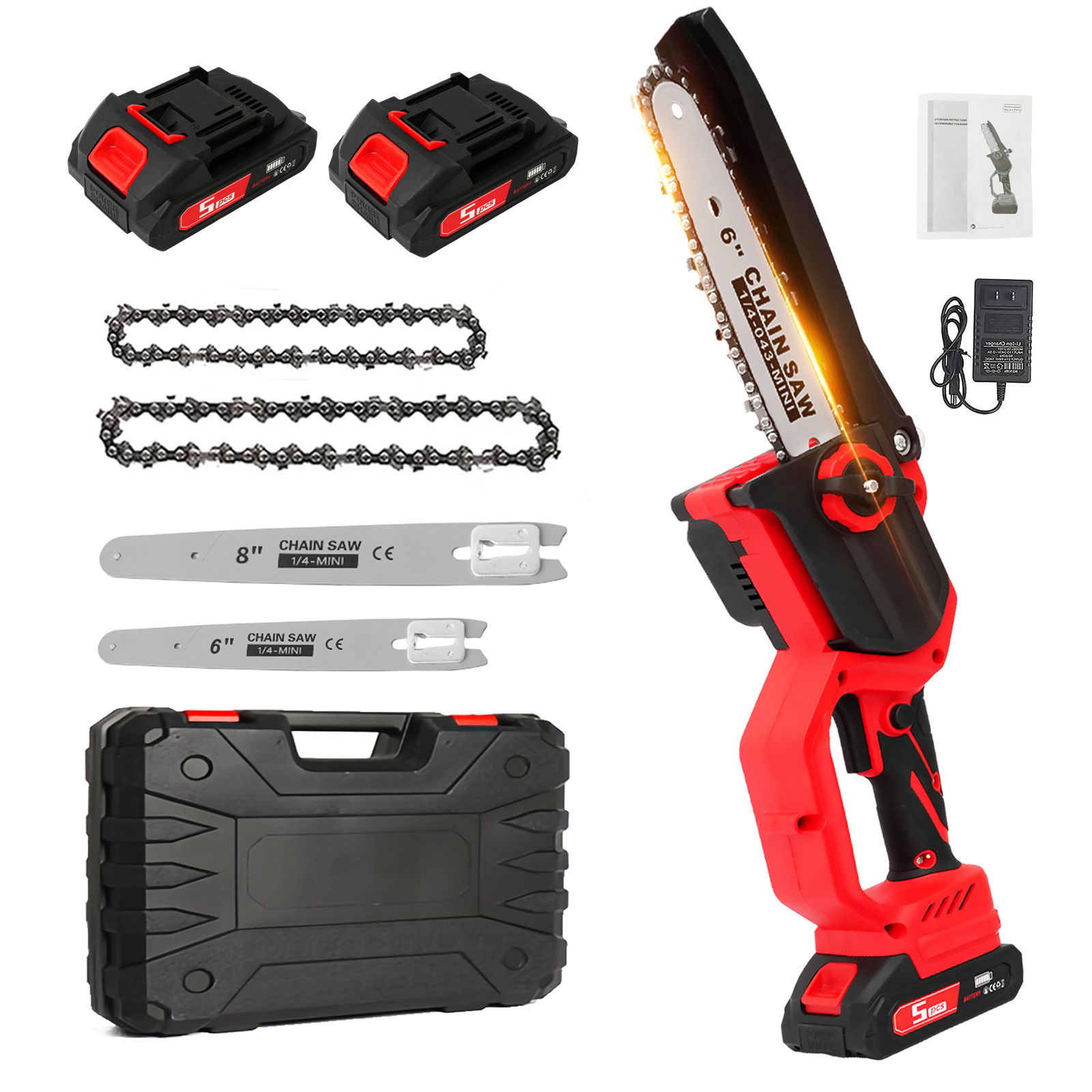 منشار كهربائي 1380 واط عالي ال - مراجعة Mini Electric Chainsaw 6 Inch وسعره