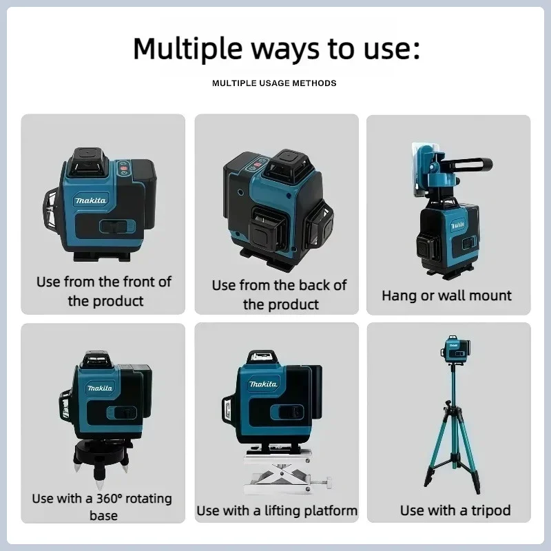 بطارية ماكيتا 40 فولت بسعة 4.0 - مراجعة Laser Level 16 Lines 4D Green وسعره