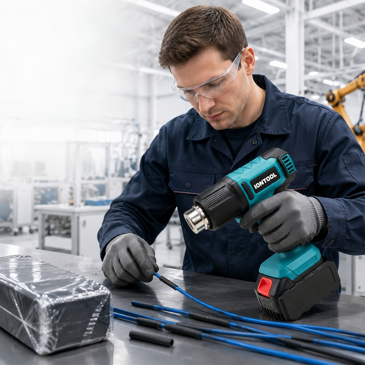 آيونتول 550 ℃   مسدس حراري لاس - مراجعة Cordless Heat Gun For Shrink Tubing وسعره