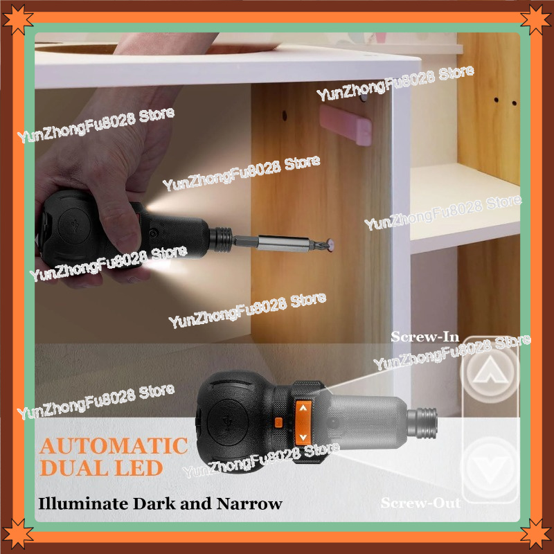 مفك براغي كهربائي 4 فولت، 400  - مراجعة Electric Screwdriver Rechargeable Usb وسعره