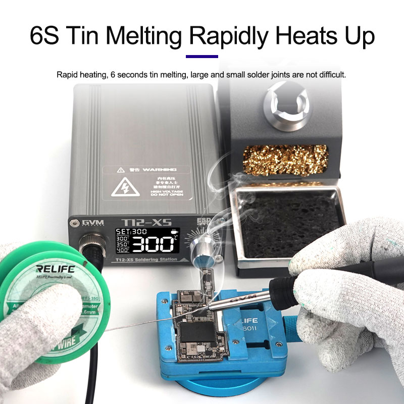 GVM T12-XS شاشة ديجيتال محطة ل - مراجعة Digital Soldering Station T12 وسعره