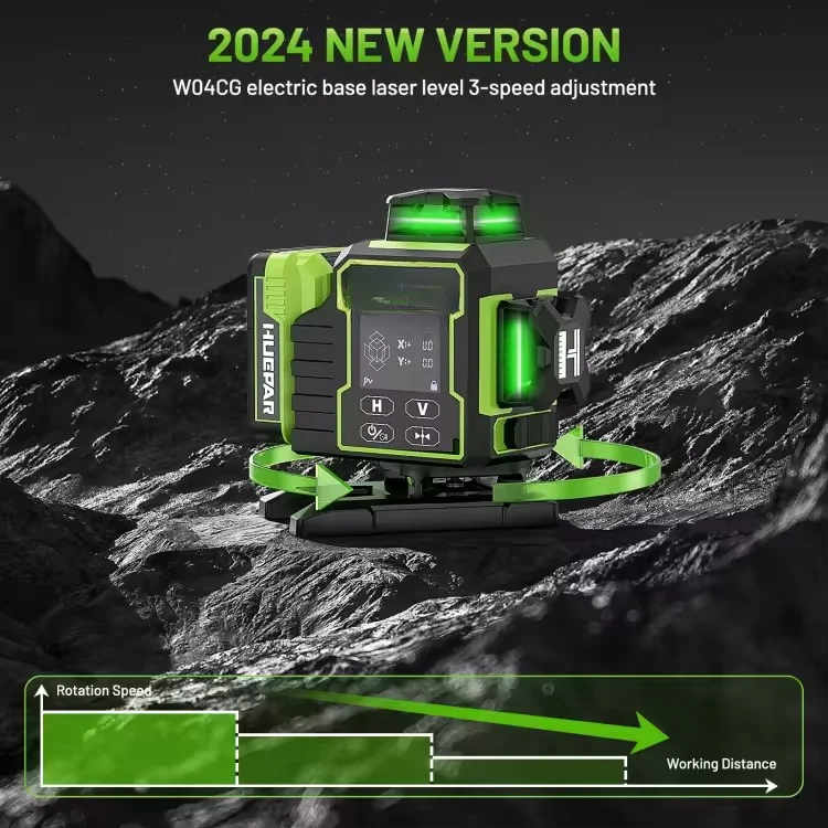 W04CG 4D 16 خط شعاع أخضر ذاتي  - مراجعة Laser Level 16 Lines 4D Green وسعره