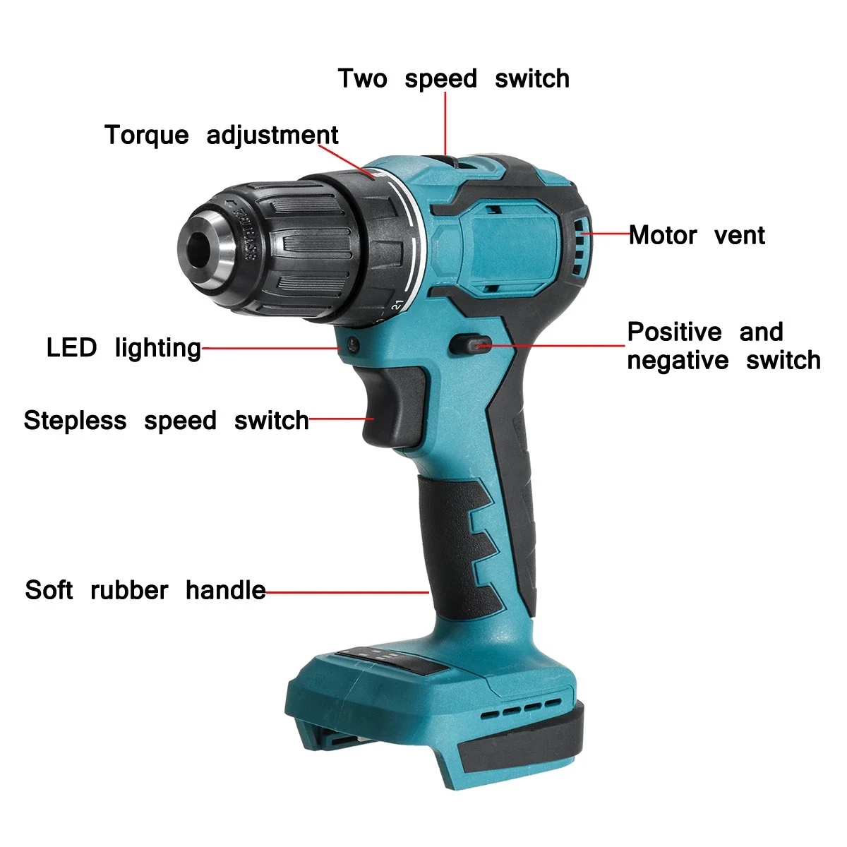 الحفر الكهربائية 18 فولت 90N.m - مراجعة Brushless Cordless Electric Drill 18V وسعره