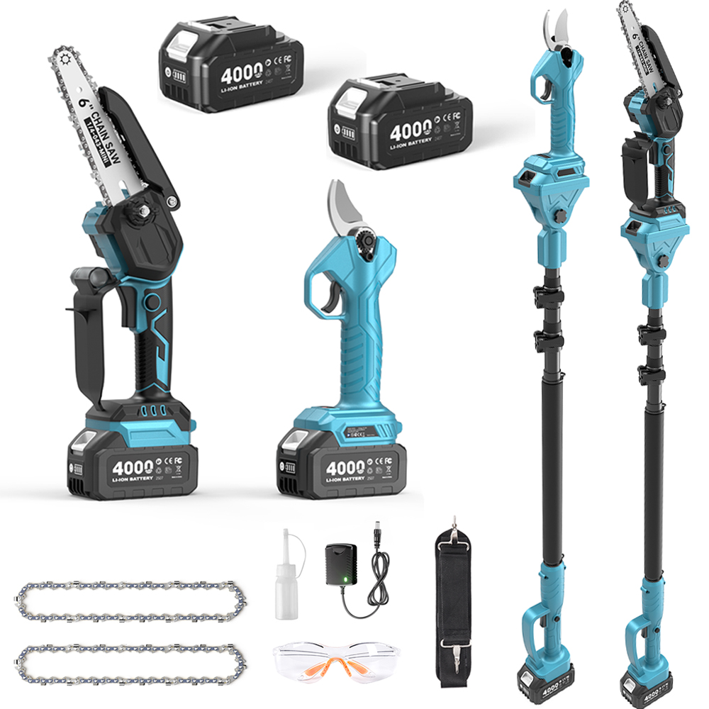 تاسكستار مقص تقليم الأغصان 3 ف - مراجعة Mini Electric Chainsaw 6 Inch وسعره