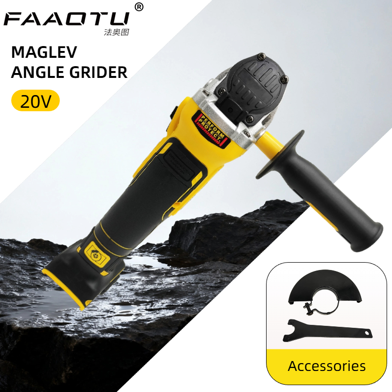 جلاخة زاوية مسطحة FAAOTU DCG40 - مراجعة Brushless Angle Grinder Battery Powered وسعره
