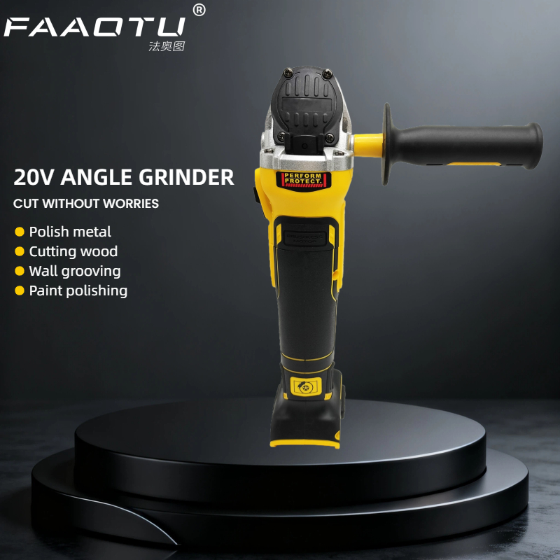 جلاخة زاوية مسطحة FAAOTU DCG40 - مراجعة Brushless Angle Grinder Battery Powered وسعره