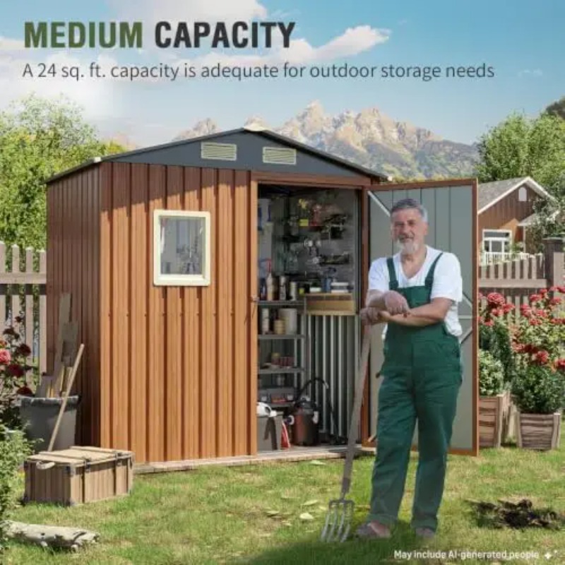 مخزن تخزين خارجي 6×4 قدم، مخزن - مراجعة Garden Tools وسعره