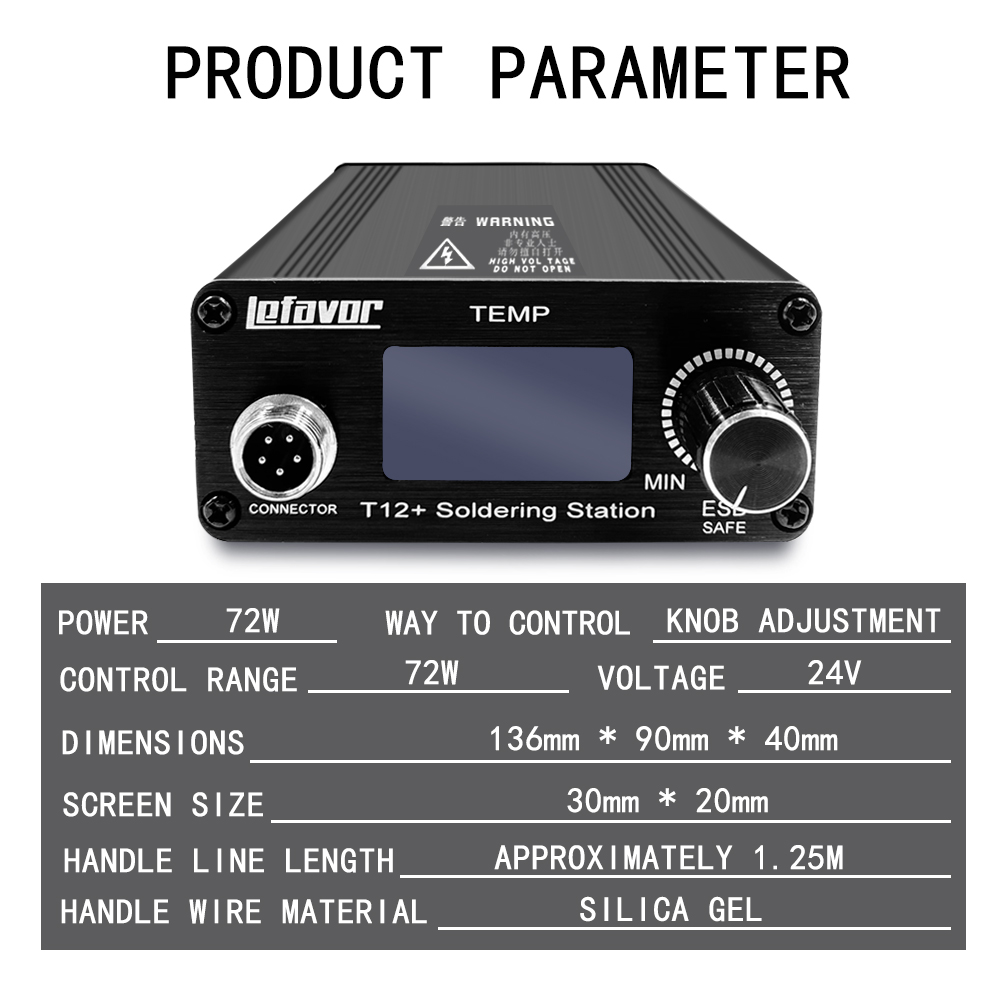 T12 + محطة لحام سبيكة لحام 1.3 - مراجعة Digital Soldering Station T12 وسعره
